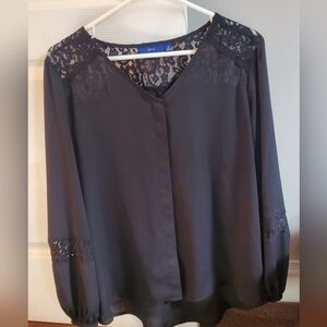 Black Lace Women's Top Medium